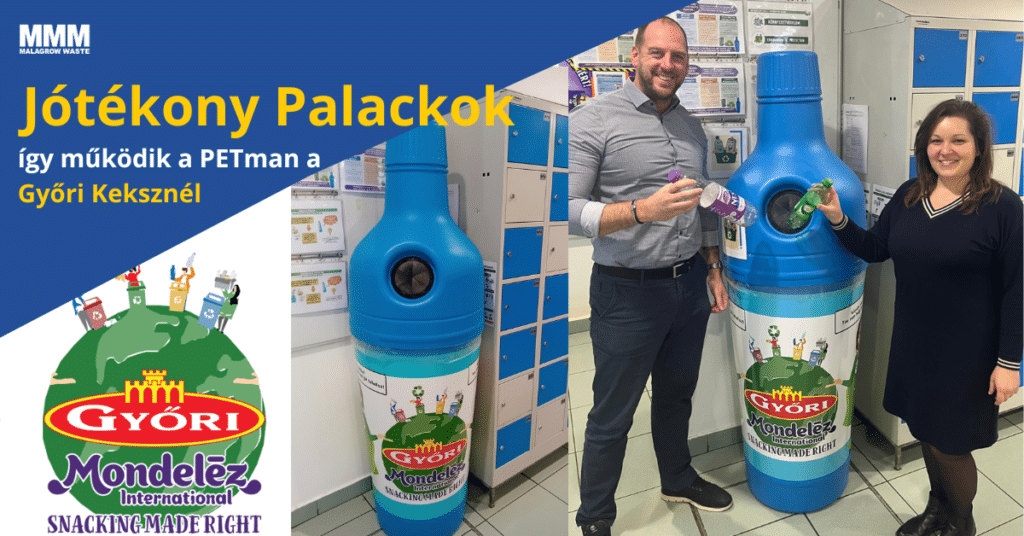 Győri Keksz PETman palack gyűjtő tartály