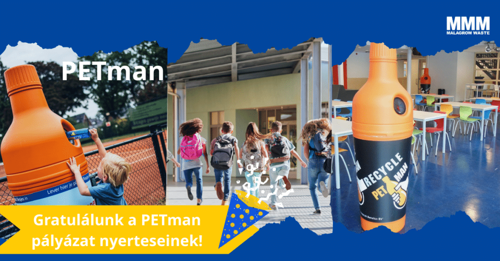 Betétdíjas palackok gyűjtése iskolákban